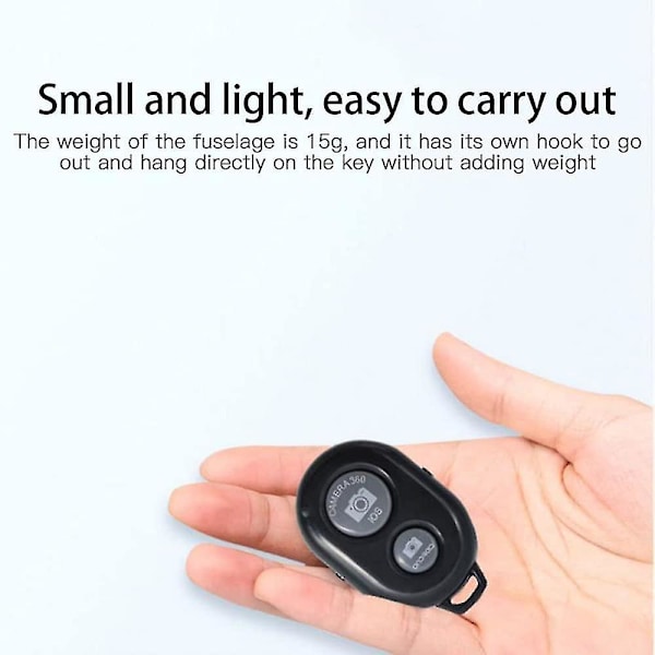 2 stk. Bluetooth Kamera Fjernbetjening - Bluetooth Fjernbetjening til iPhone og Android Telefoner
