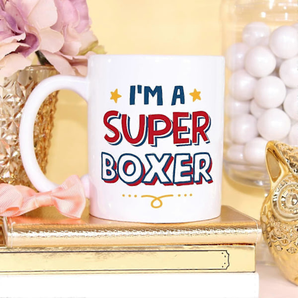 Boxer Krus Jeg Er Super Sjov Gave til Kolleger Keramisk 330 ml Krus