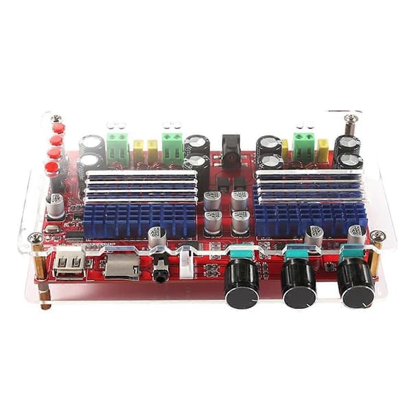 TPA3116D2 Bluetooth 2.1 Digital Förstärkarkort XH-M560 Hög Effekt DC12-24V U Disk TF Kort Dekoder