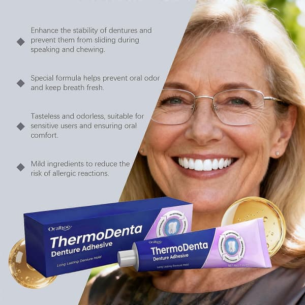 Dental klæbecreme til proteser Original Stærk Komplet Professionel Proteselim 2pcs