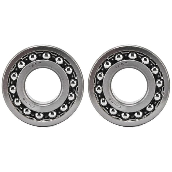 2 stk. selvjusterende kuglelejer, 2 rækker, radial, rustfri, støjsvag tilbehørssæt Kit1307