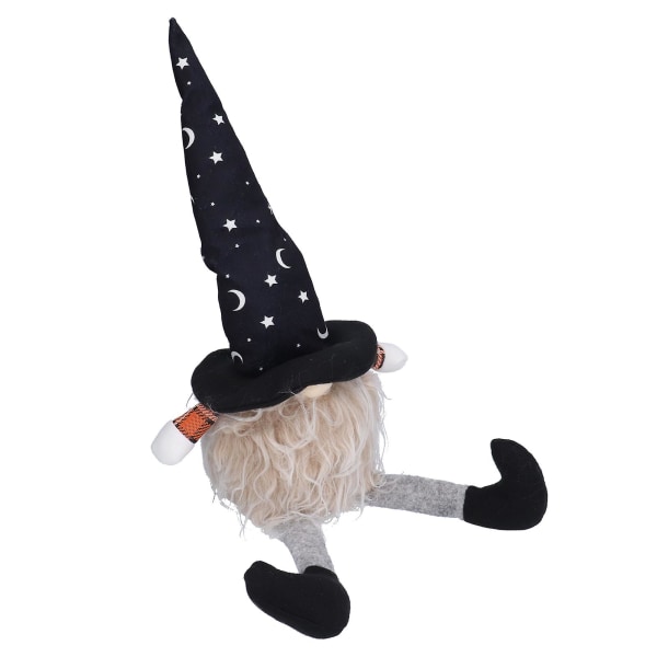 Halloween Plys Nisser Legetøj Ferie Sød Udsøgt Gnome Dukke Dekoration Ornamenter Med Lys Top Hat