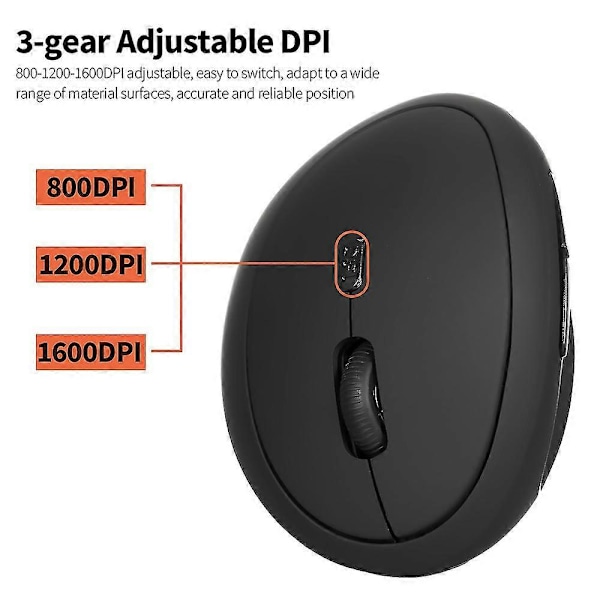 Kablet Optisk Mus Vertikal Mus USB Kablet Kontormus