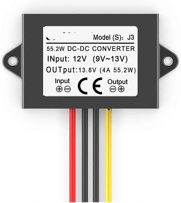 DCDC Boost Converter 12V til 13.8V 4A Stabil Spændingsforsyning til Bilradio og LED