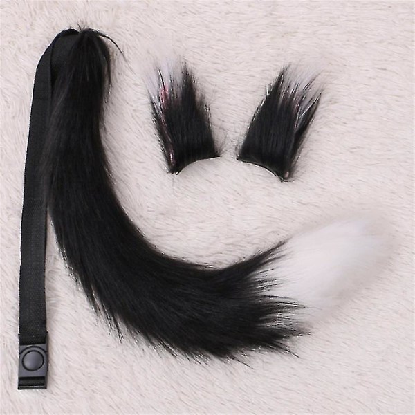 Wolf Fox Tail Clip Set Halloween Fancy Fancy Party Puku Lelut Lahja naisille color 10