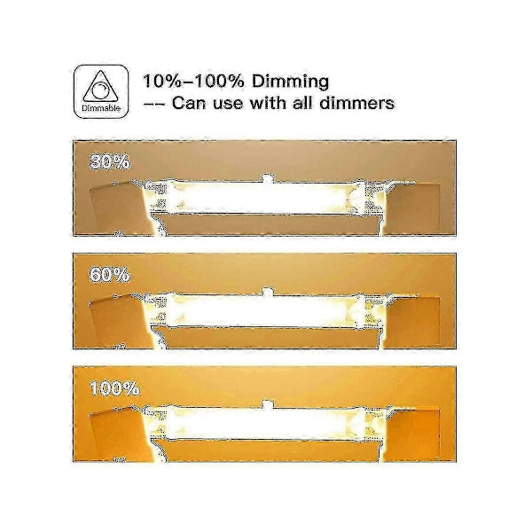 R7s Halogenlampa 118mm 200w 230v Halogenstav R7s Halogenlampa R7s Dimbar Halogenstav Lampor 6-pack