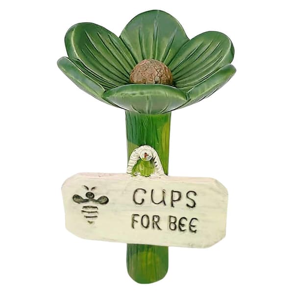 Biepollinator drikkekopp med stakebase - grønn green