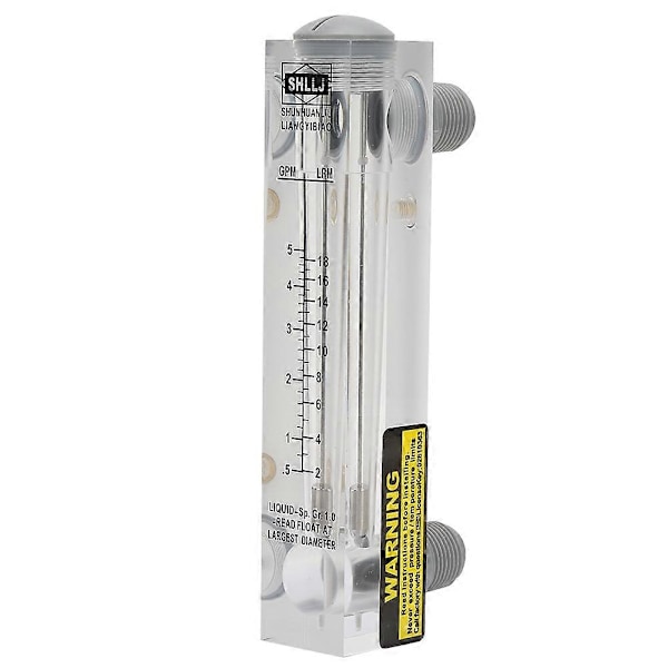 LZM-15 0.5-5GPM Knap Panel Type Væskestrømsmåler Flow Meter Måling ZG1/4\"