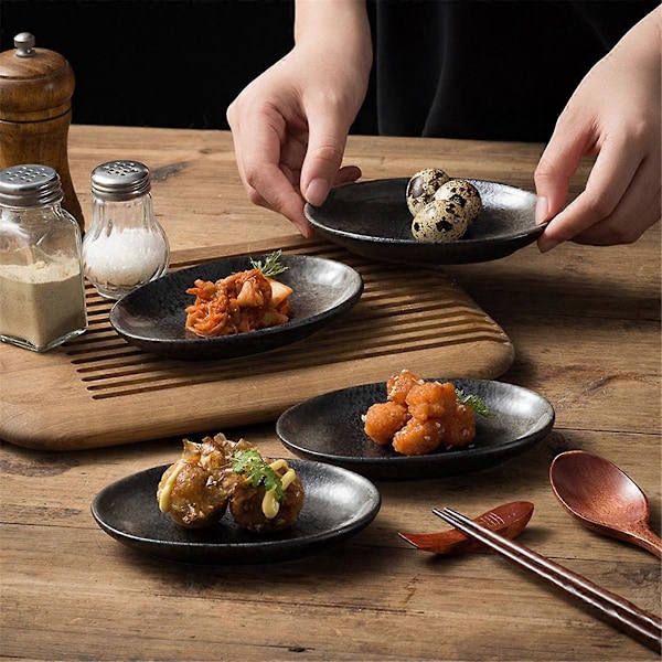 Bakker Yuanbao Smagsatte Tallerkener Hjemme Snack Tallerkener Retro Dessert Tallerkener