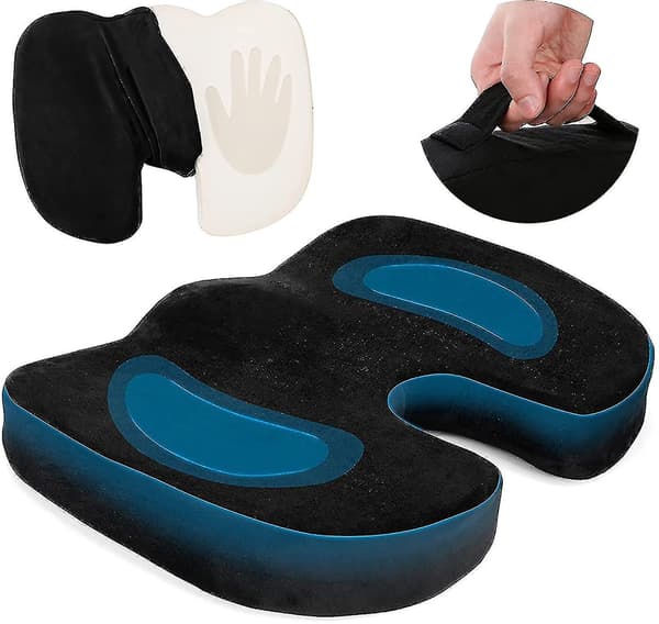 Zk-ortopedisk Sittdyna, Sittdyna i Memory Foam, För Ergonomisk Hemorrojder Sittdyna