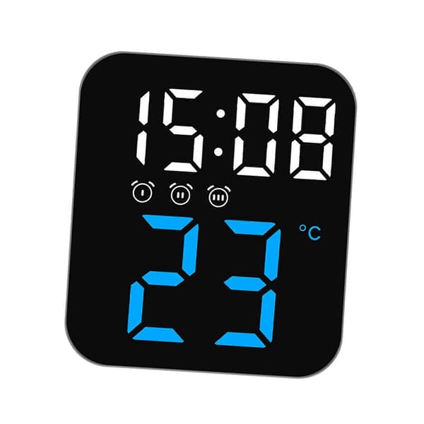 Digital Väckarklocka 12H 24H Digitala Klockor för Restaurang Kontor Blå