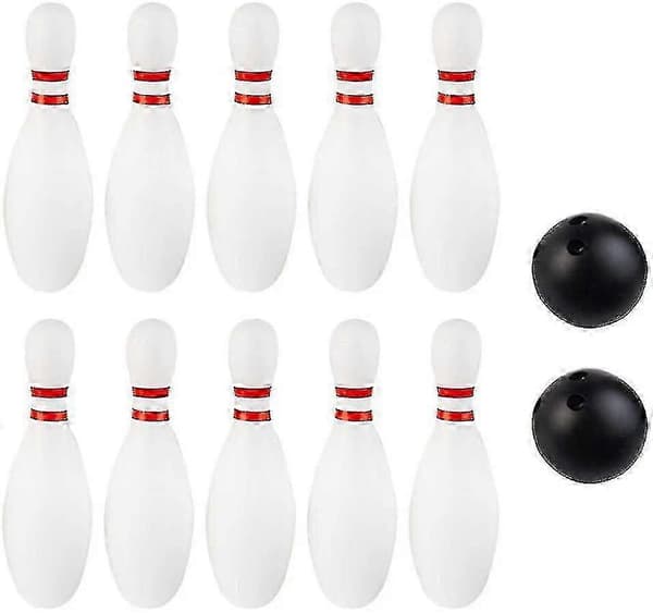 10x Bowling Set Spel Med 2 Bollar Pedagogiska Leksaker För Barn-