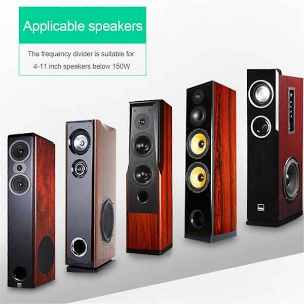 150W HiFi Delefiltermodul 3-vejs Højttaler Frekvensdeler til DIY Hjemmehøjttaler Diskant Mellem