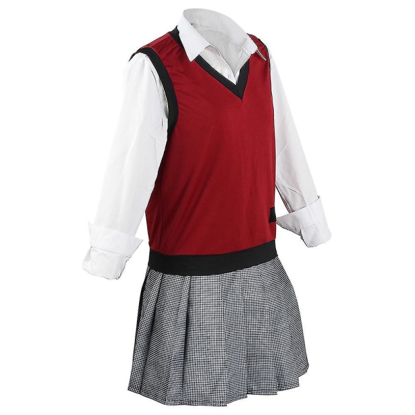 7 stk Cosplay kostume tilbehør, Jabami Yumeko Cosplay, Kakegurui Anime kostume jakkesæt Ikishima Midari Jk Uniform plisseret nederdel Yomozuki Runa Jacket Un XS