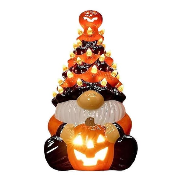 Halloween Dvärg Tomte Pumpalykta