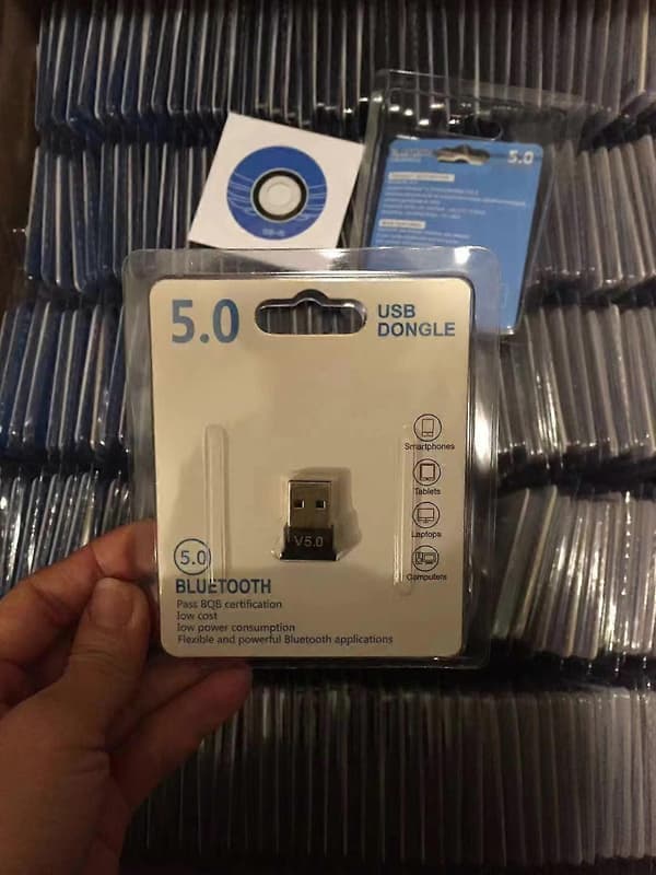 Bluetooth 5.0 Musikkadapter Datamaskin Trådløs Lydsender Mottaker USB Rask Hastighet Dongle Bluetooth 5.0 Musikkadapter