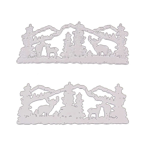 Jul Elg Metall Skjære Dies Stensil DIY Scrapbooking Album Papirkort Mal Form Preging Dekorasjon