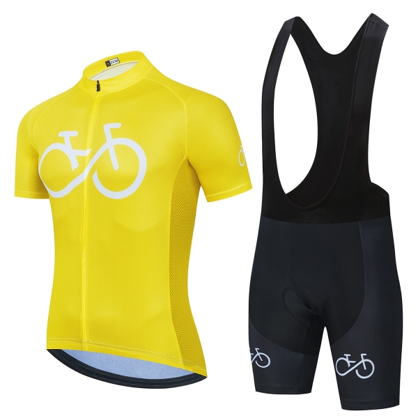 2022 Nytt sykkelsett sykkeluniform sommersykkeltrøyesett landeveissykkeldrakter MTB sykkelklær Pustende sykkelklær Sky Blue Asian Size -L