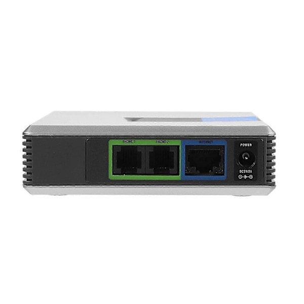 VoIP Gateway Internet Telefon 2 Porte Adapter SIP RJ45 Kabel Til Linksys PAP2T -X