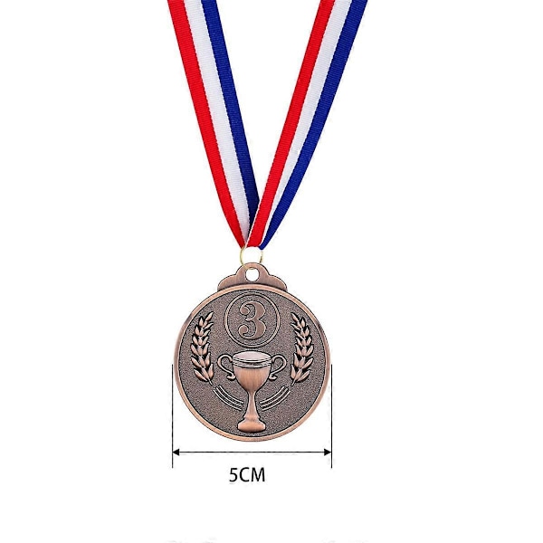 12 st Prismedaljer Guld Silver Brons Vinnarmedaljer