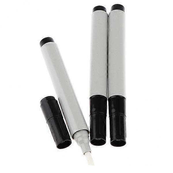 4x 4,5 mm flade spidser grå akvarel fluorescens olie akryl refills tomme blanke