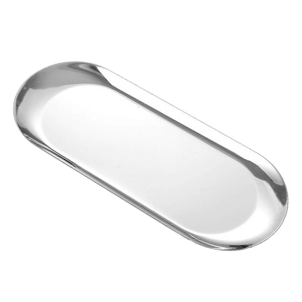 Rustfri Stål Tallerken Camping Serveringsfade Genanvendelig Stabelbar Service Salattallerken Frugt Organizer til Udendørs Camping Hotel Hjem