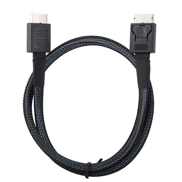 PCIE4.0 MINI SAS-kabel 24 Gbps Oculink Dataförlängningskabel SFF-8611 till SFF-8611 Server Dataöverföring