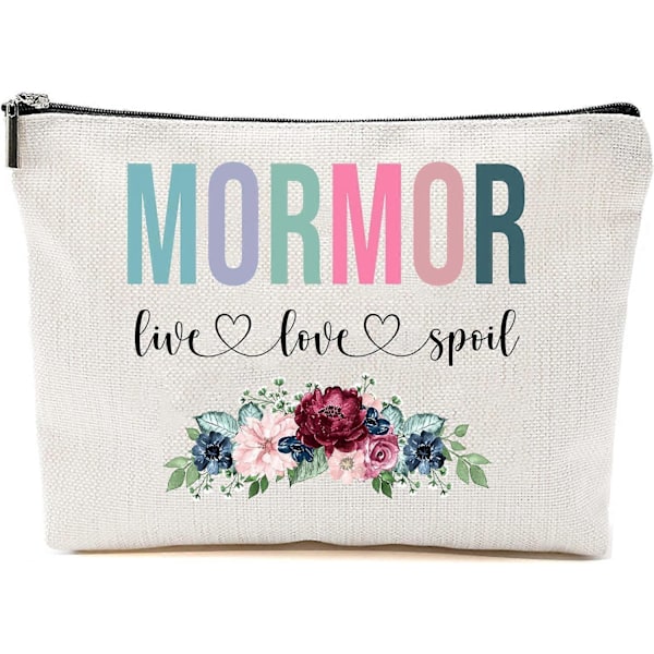 Mormor Live Love Spoil Sminkväska, Mormorsdagspresenter från barnbarn, Resväska, Mormor Presentidé Födelsedag, Mormor Resväska, Ny Mormor