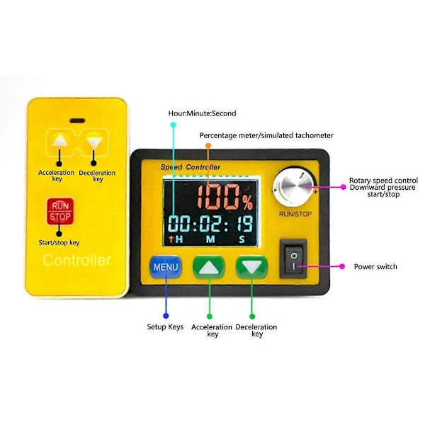 Borstmotor Hastighetsregulator Digital Varvräknare Timing Controller