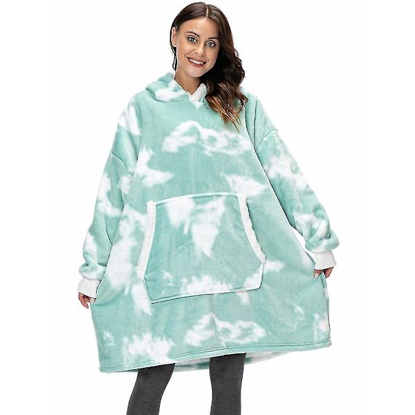 Oversized hættetrøjer sweatshirt kvinder vinter hættetrøjer fleece gigantisk tv-tæppe med ærmer trøje Oversize kvinder hættetrøjer sweatshirts style 6
