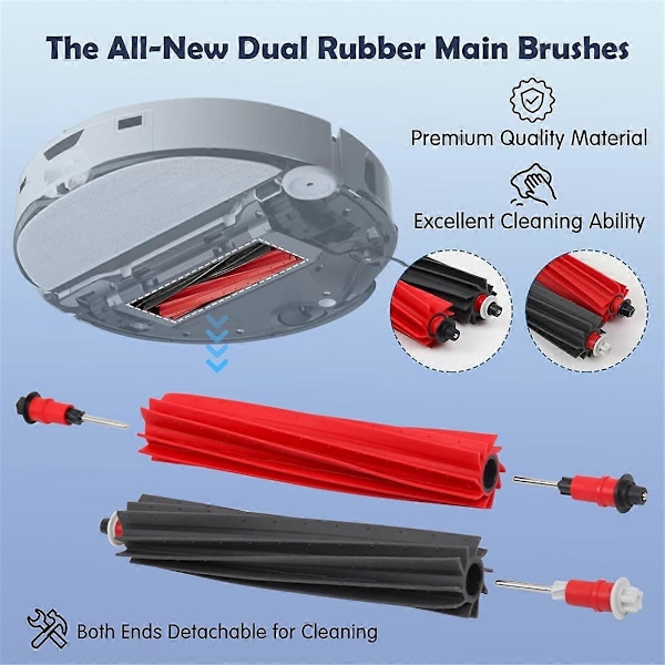 24PCS Tillbehörskit för Roborock S8 Max/MaxV Ultra