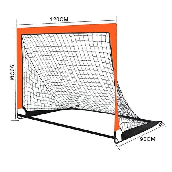 Orange Børnefodboldmål Mobilt Træningsfodboldmål