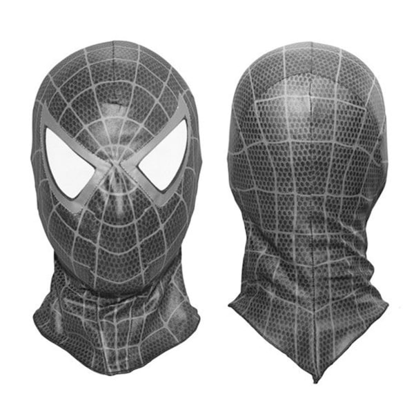 Halloween Spider-man Fancy Pue Mask Naamio Cosplay Balaclava Musta Hupullinen kokopäänaamio Roolipeli Juhlasuku