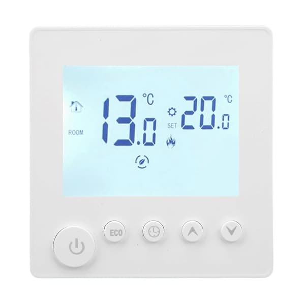 LCD Display Digital Termostat Tidsstyring Programmerbar Temperaturkontroller AC 90-240V 16A for Elektrisk Oppvarming med 3 Meter Sensor Kabel
