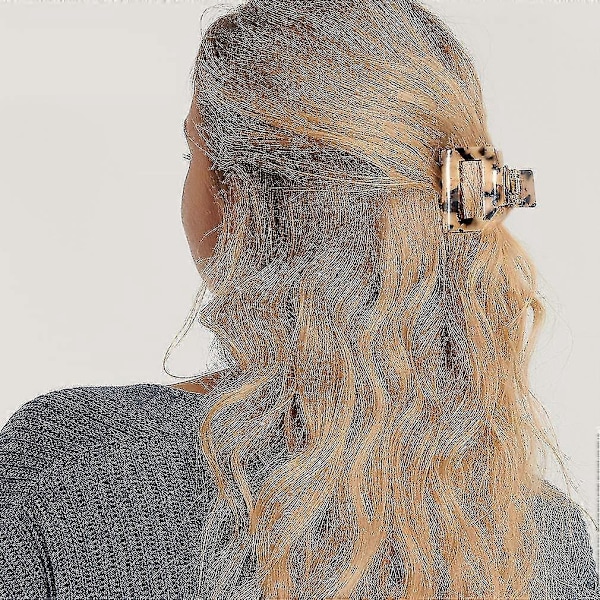 Skildpadde-skal Ponytail Cuffs Elastisk Hårbånd Hårbånd Leopard Fransk Design Hårbånd Hovedbeklædning Til Kvinder Piger, pakke Med 3