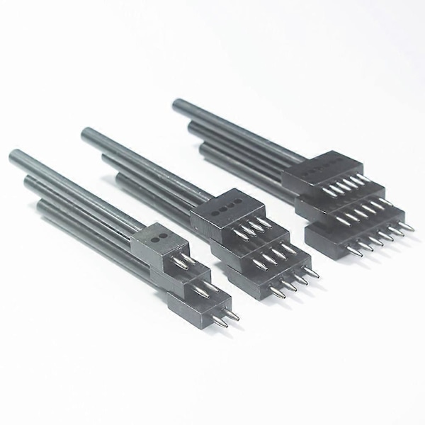 DIY-välistys pyöreä piikki nahkarei'itin nahkatyökalu 4 mm 2 reikää
