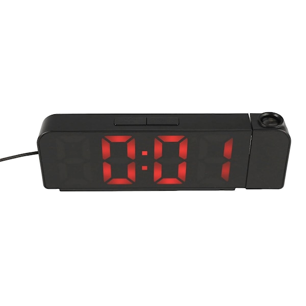 180° Rotationsprojektionsväckarklocka 12/24H LED Digital Klocka Takprojektor Väckarklocka