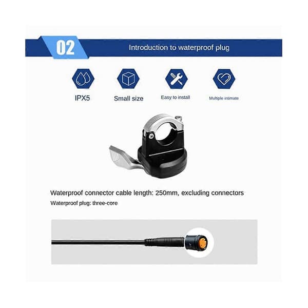 Cykeltilbehør til modifikation BBS01 02 Midtermotor med Quick Release 108-2 Finger Dial (Venstre)