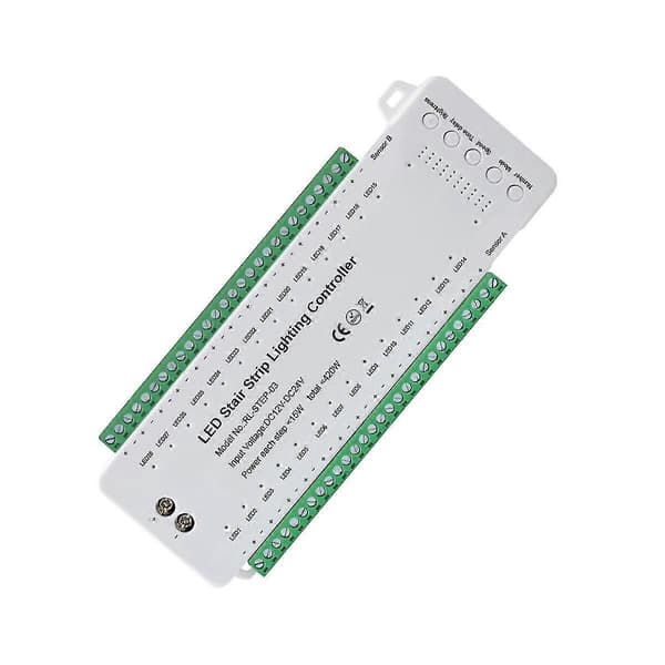 Trapp LED Rörelsesensor Kontroller Smart Trapp Induktionskontroller LED Strip Dimmer Trappbelysning