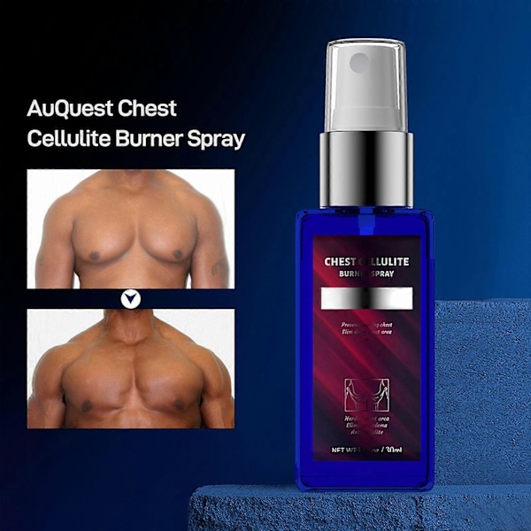 Gynekomasti Reduktionsspray, Gynekomasti Reduktion Cellulitspray, Bröstcellulitförbränningsspray för Män, Fettreducerande Spray för Mäns Bröst