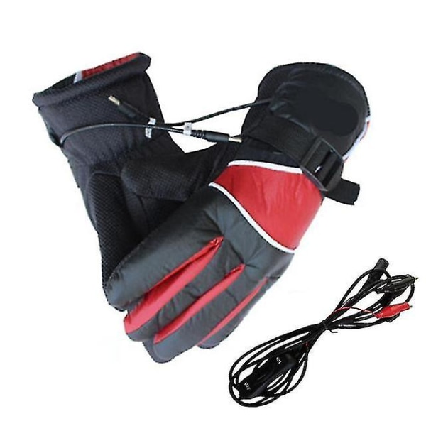 12 V vinter usb håndvarmer elektriske termiske handsker Vandtætte opvarmede handsker Batteridrevet til motorcykel skihandsker A