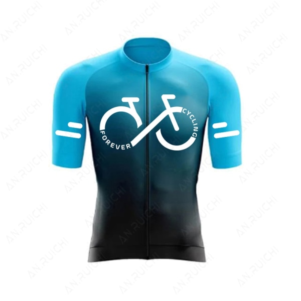 Set 2023 Sommar Ropa Ciclismo Cykelkläder för herr Cykelkläder Gradient Färg Mountainbiketröja Sportkläder A6 M