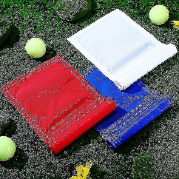 3 st Golf Flagga Solid Golf Flaggor Med Rörinsats Vattentäta Putting Golf Flaggor 20 x 15 cm