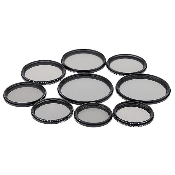 Andoer 52mm ND Fader Neutraali Tiheys Säädettävä ND2 - ND400 Vaihteleva Suodin Canon Nikon DSLR Ca -kameroille