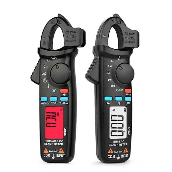 Bærbar håndholdt AC/DC strømtang multimeter digitalt display spenningstest CM82