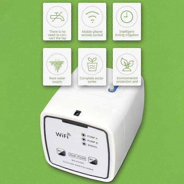 Smart Vandingssystem med Wifi Dobbeltpumpe og Fjernbetjening