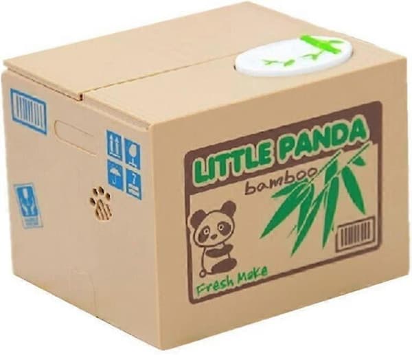 Sød Flyvende Sort og Hvid Panda Møntboks Sparekasse