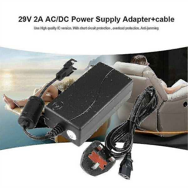 29v/ac/dc Strömförsörjning Elektrisk Recliner Soffa Stol Adapter Transformator Verktyg - Stickpropp