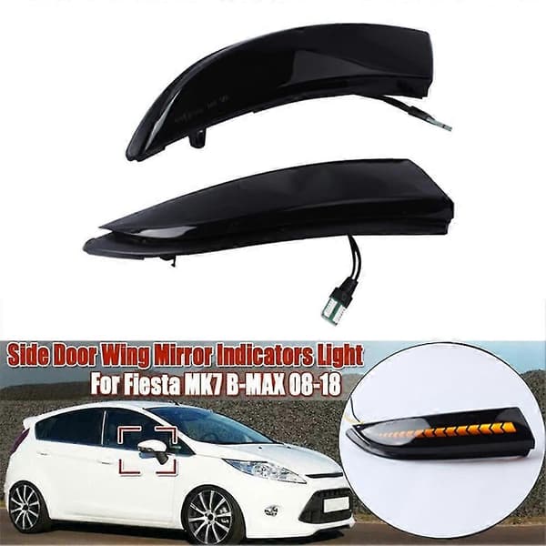 Til Fiesta Mk7 2008-2017 Bil LED Dynamisk Side Bakspejl Lys Blinklysindikator