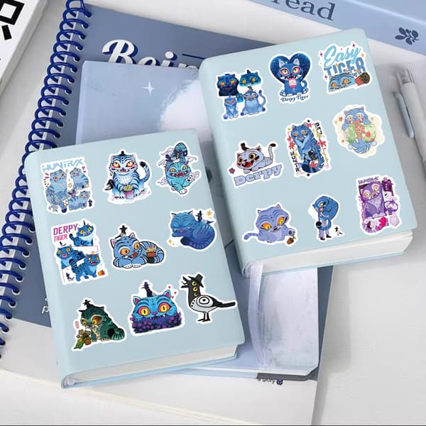 56 KPOP Devil Hunter Blå Derpy Koreansk Idol Film Vattentäta Notebook Stickers